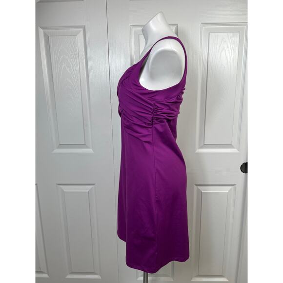 Athleta Women's Tangelo Twist Front Lycra Sport Dress Purple Outdoors Medium - Picture 2 of 7